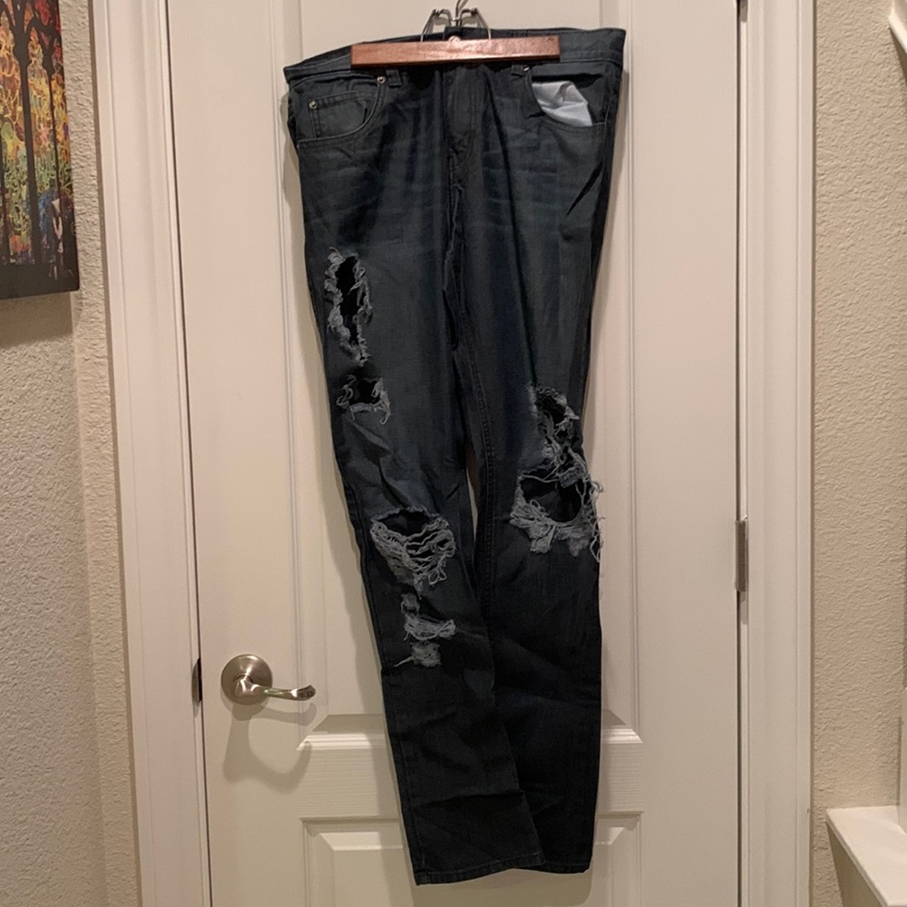 Mens Rustic Dime Jeans - Taper Fit - 34